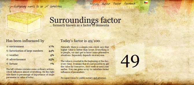 Sorroundings Factor